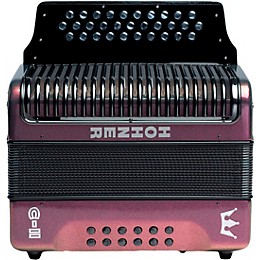 Open Box Hohner Corona C-II GCF Accordion Level 1 Red to Gold