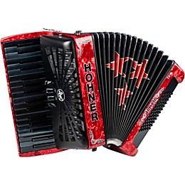 Hohner TRI-STAR II 72 Accordion Pearl Red