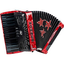 Hohner TRI-STAR II 72 Accordion Pearl Red