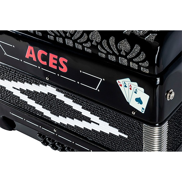 Hohner Hohnica Aces II 3-Register Accordion Black G/C/F