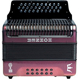 Hohner Corona C-II FBbEb Accordion Red to Gold