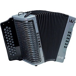 Hohner Corona C-II FBbEb Accordion Silver Rainbow