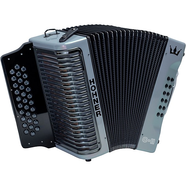 Hohner Corona C-II FBbEb Accordion Silver Rainbow