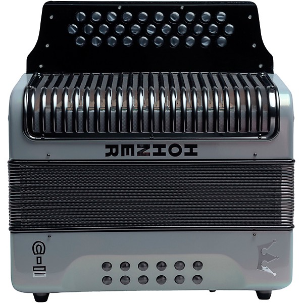 Hohner Corona C-II FBbEb Accordion Silver Rainbow