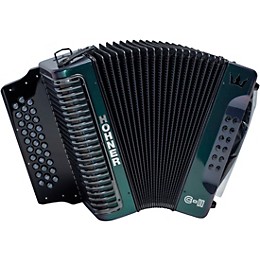 Hohner Corona C-II FBbEb Accordion Green to Gold