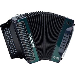 Hohner Corona C-II FBbEb Accordion Green to Gold