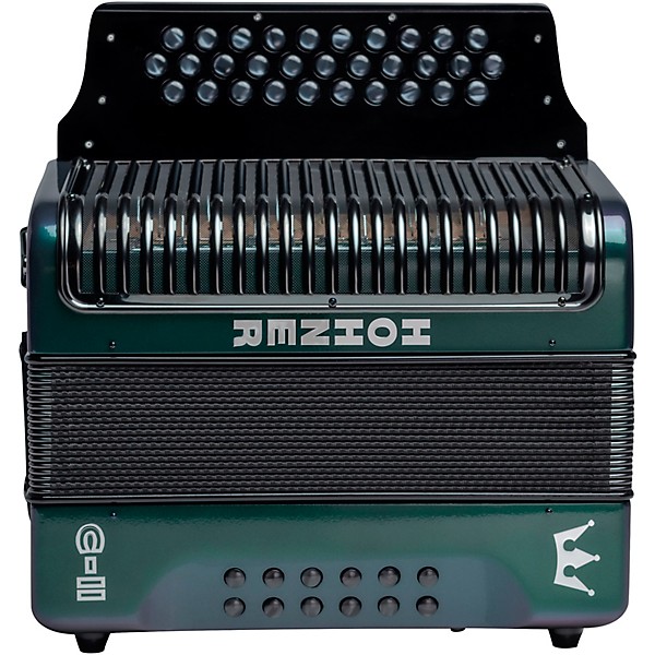 Hohner Corona C-II FBbEb Accordion Green to Gold