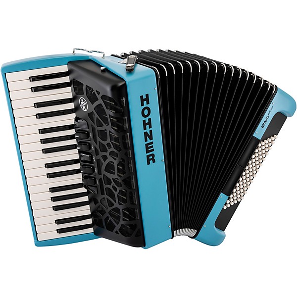 Hohner Bravo MyColor III 72 Accordion Steel Light Blue