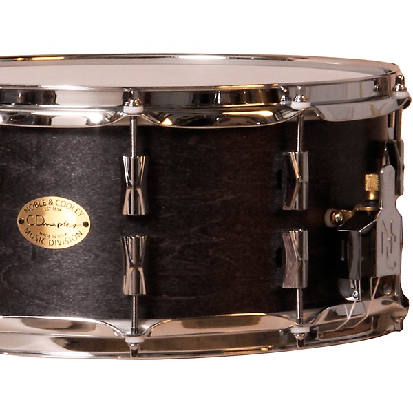 Noble & Cooley CD Maple Snare Drum With Chrome Hardware 14 x 6.5 in. Blackwash Satin Lacquer