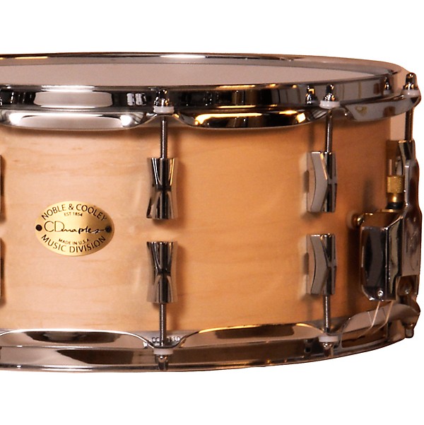 Noble & Cooley CD Maple Snare Drum With Chrome Hardware 14 x 6.5 in. Natural Satin Lacquer