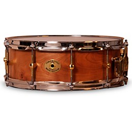 Noble & Cooley Solid Shell Cherry Snare Drum With Brass Hardware 14 x 5 in. Natural Satin Lacquer