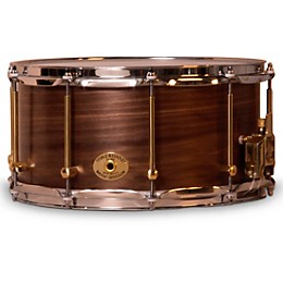 Noble & Cooley Solid Shell Walnut Snare Drum With Brass Hardware 14 x 7 in. Natural Satin Lacquer