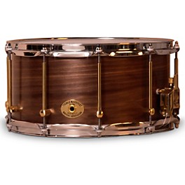 Noble & Cooley Solid Shell Walnut Snare Drum With Brass Hardware 14 x 7 in. Natural Satin Lacquer