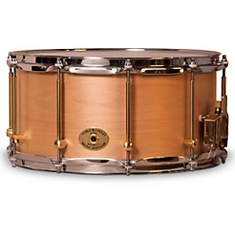 Noble & Cooley Solid Shell Maple Snare Drum With Brass Hardware 14 x 7 in. Natural Satin Lacquer