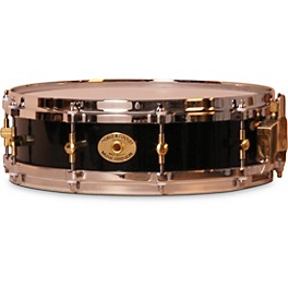 Noble & Cooley Solid Shell Maple Snare Drum With Brass Hardware 14 x 3.875 in. Black Gloss