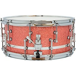 SJC Drums 25th Anniversary USA Custom Maple Snare Drum - 14 x 6.5 in. Pink Glitter