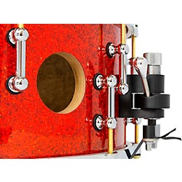 SJC Drums 25th Anniversary USA Custom Maple Snare Drum - 14 x 6.5 in. Tangerine Glitter