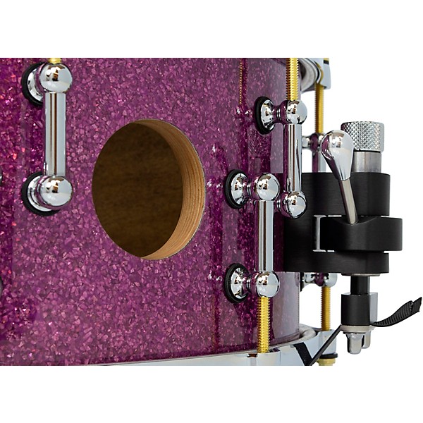 SJC Drums 25th Anniversary USA Custom Maple Snare Drum - 14 x 6.5 in. Purple Glitter