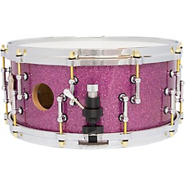 SJC Drums 25th Anniversary USA Custom Maple Snare Drum - 14 x 6.5 in. Purple Glitter