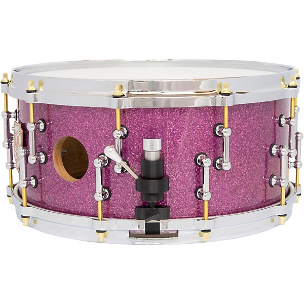 SJC Drums 25th Anniversary USA Custom Maple Snare Drum - 14 x 6.5 in. Purple Glitter