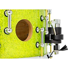 SJC Drums 25th Anniversary USA Custom Maple Snare Drum - 14 x 6.5 in. Lime Glitter