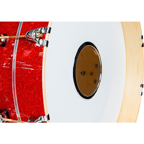 SJC Drums 25th Anniversary USA Custom 3-Piece Maple Shell Pack - Tangerine Glitter