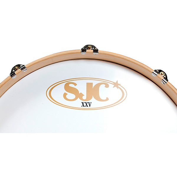 SJC Drums 25th Anniversary USA Custom 3-Piece Maple Shell Pack - Tangerine Glitter