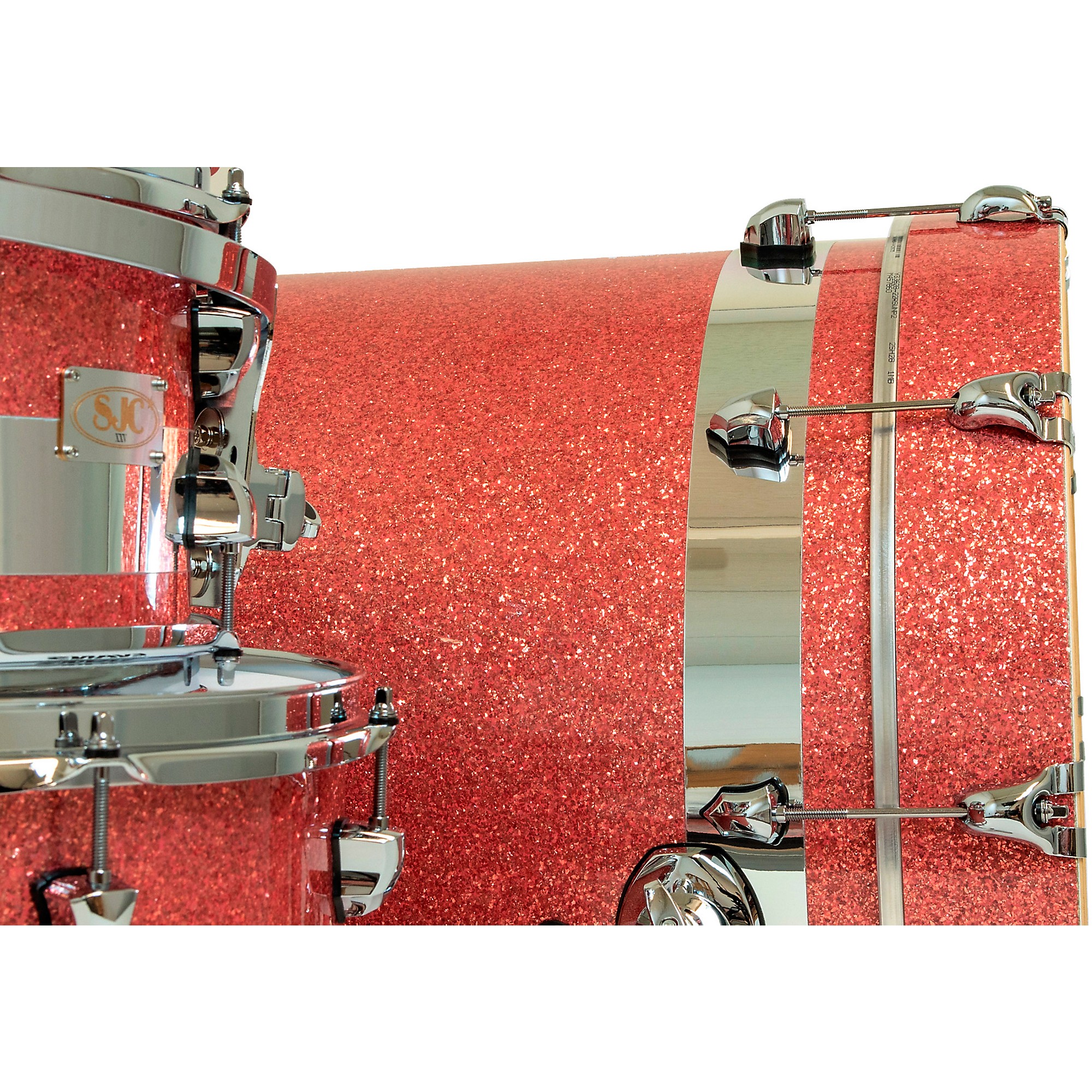 SJC Drums 25th Anniversary Maple Snare 14 x 6.5 in. Pink Glitter