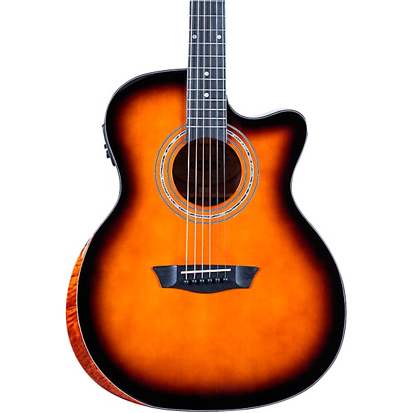 Washburn G10CE Comfort Series Grand Auditorium Acoustic-Electric Guitar Sunburst