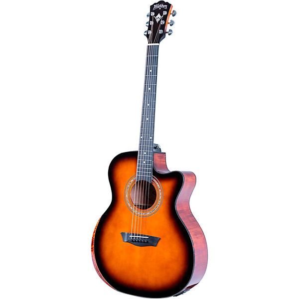 Washburn G10CE Comfort Series Grand Auditorium Acoustic-Electric Guitar Sunburst
