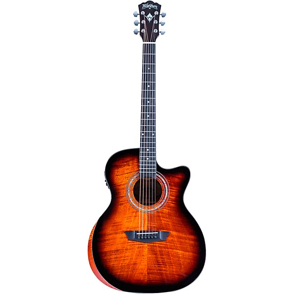 Washburn G12FCE Comfort Series Grand Auditorium Acoustic-Electric Guitar Sunburst