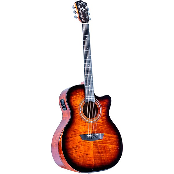 Washburn G12FCE Comfort Series Grand Auditorium Acoustic-Electric Guitar Sunburst