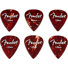 Fender Aero Acrylic Guitar Picks 1.25 mm 6 Pack