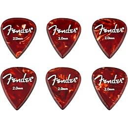 Fender Aero Acrylic Guitar Picks 2.00 mm 6 Pack
