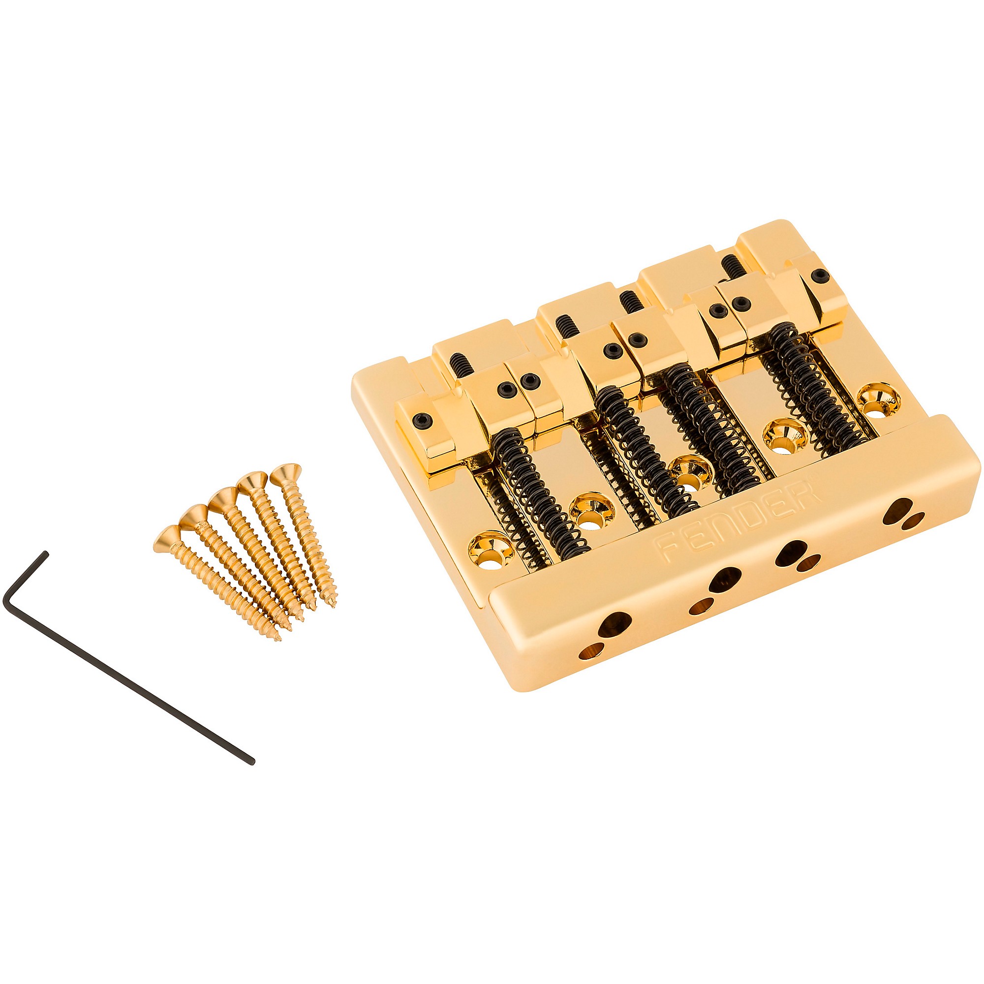 Fender HiMass 4-String Bass Bridge Assembly with Brass Saddles