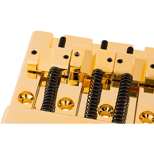 Fender HiMass 4-String Bass Bridge Assembly with Brass Saddles Gold