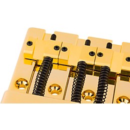 Fender HiMass 4-String Bass Bridge Assembly with Zinc Saddles Gold