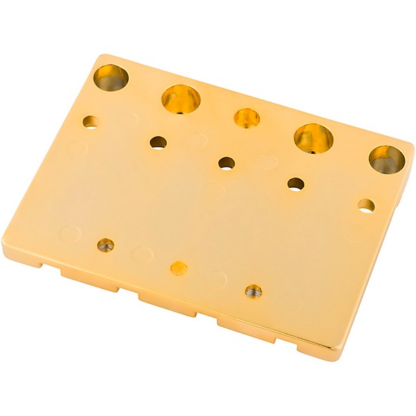 Fender HiMass 4-String Bass Bridge Assembly with Zinc Saddles Gold