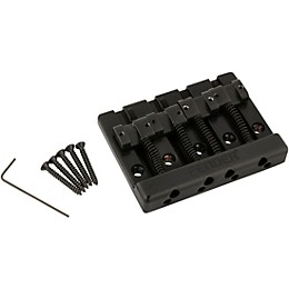 Fender HiMass 4-String Bass Bridge Assembly with Zinc Saddles Black