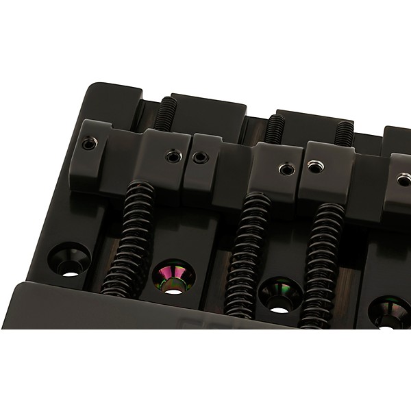 Fender HiMass 4-String Bass Bridge Assembly with Zinc Saddles Black