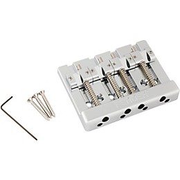 Fender HiMass String-Through 4-String Bass Bridge Assembly with Brass Saddles Chrome