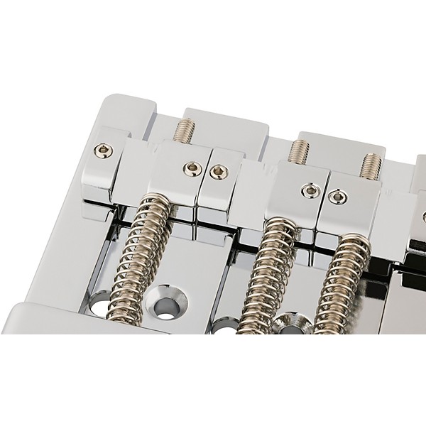 Fender HiMass String-Through 4-String Bass Bridge Assembly with Brass Saddles Chrome