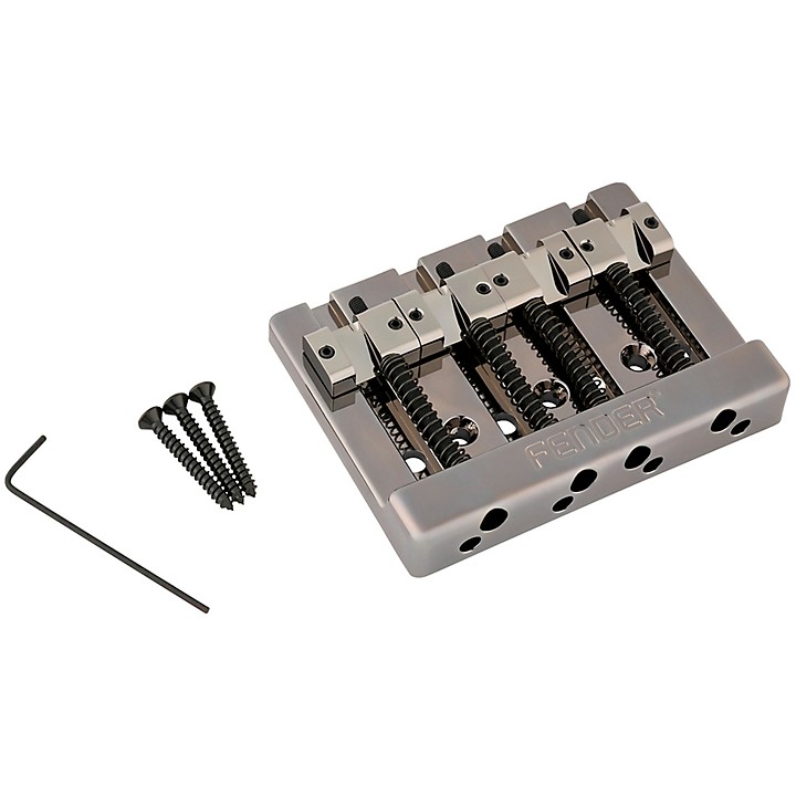 ベース FENDER HiMass 4-String Bass Bridge Amazon.com: Fender HiMass String-Through 4-String Bass Bridge