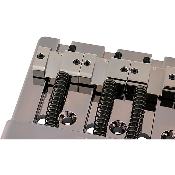 Fender HiMass String-Through 4-String Bass Bridge Assembly with Brass Saddles Black Chrome