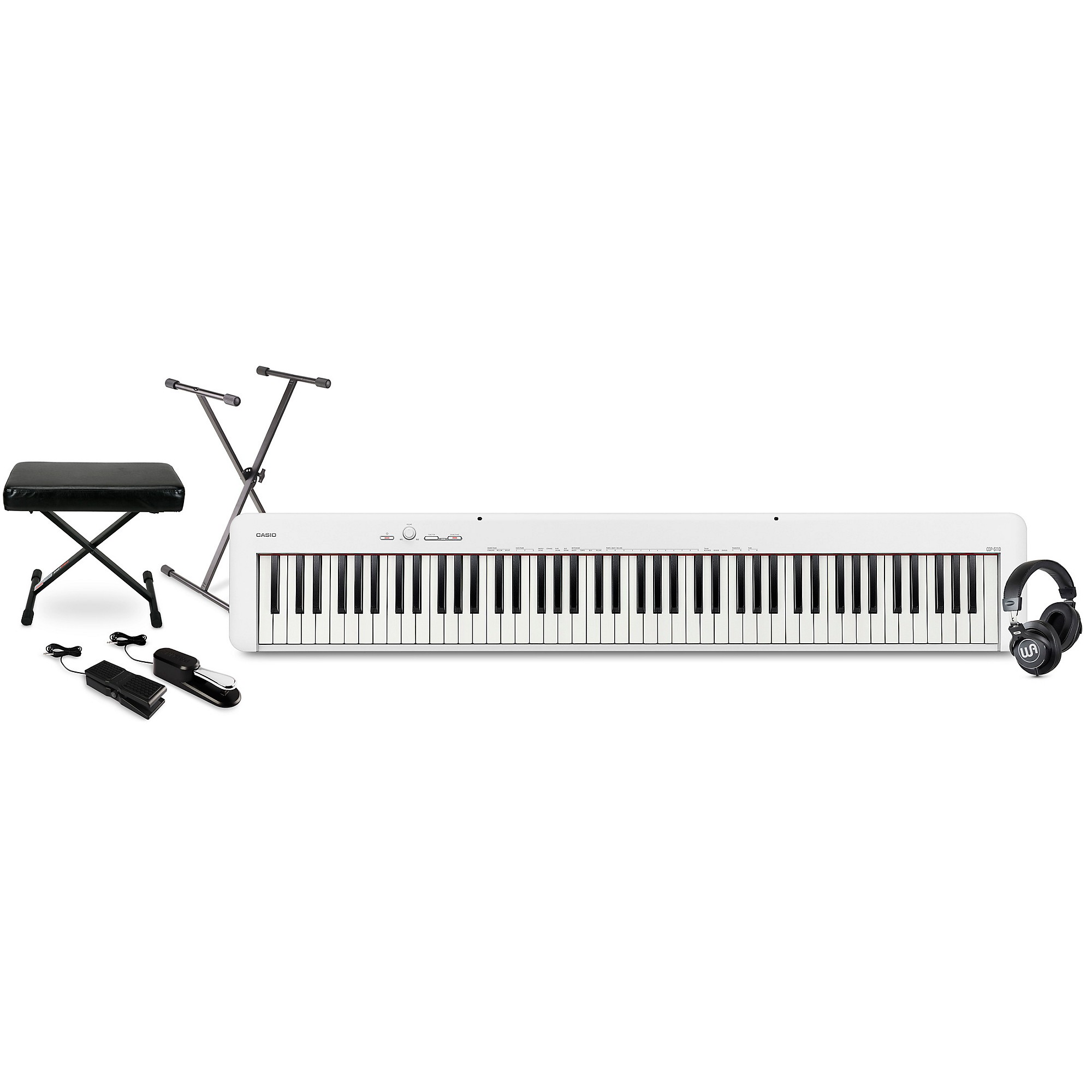 Casio CDP-S110 Compact Digital Piano With Warm Audio WA-CAB