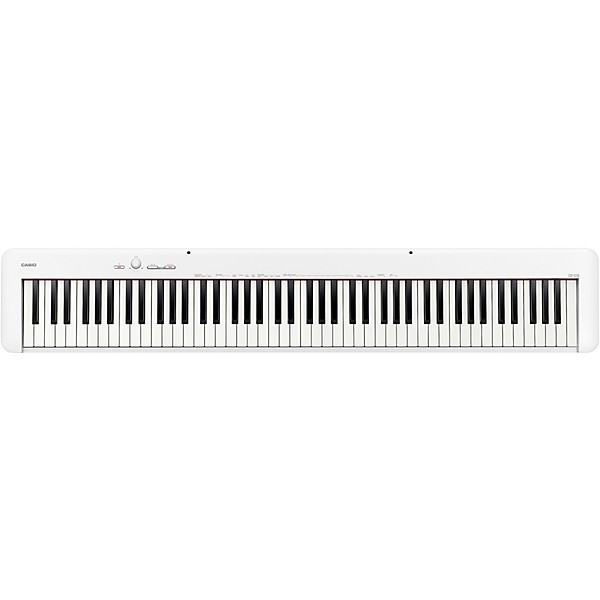 Casio CDP-S110 Compact Digital Piano with Warm Audio WA-CAB Headphone Package (Pedals/Bench/Stand Included) White