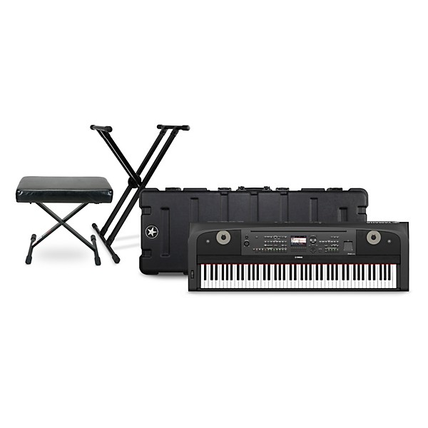 Yamaha DGX670 88-key Arranger Piano Package With Road Runner Hardshell Keyboard Case (Bench/Stand Included) Black