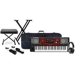 KORG Pa700 61-key Arranger Workstation with Tascam TH-200X Studio Headphone Package (Pedals/Bench/Stand/Bag Included)