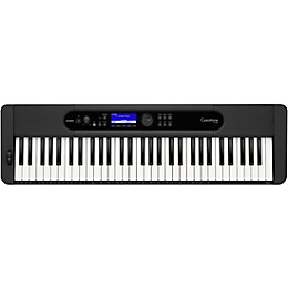 Casio CT-S400 61-key Ultra-Portable Arranger Keyboard with Tascam TH-200X Studio Headphone Package (Pedals/Bench/Stand/Bag Included)