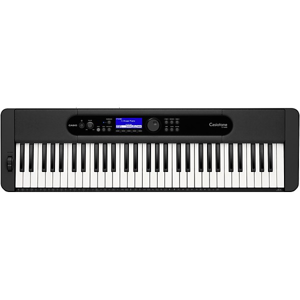 Casio CT-S400 61-key Ultra-Portable Arranger Keyboard with Tascam TH-200X Studio Headphone Package (Pedals/Bench/Stand/Bag...